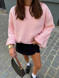 Delphine™ Pull tricoté main