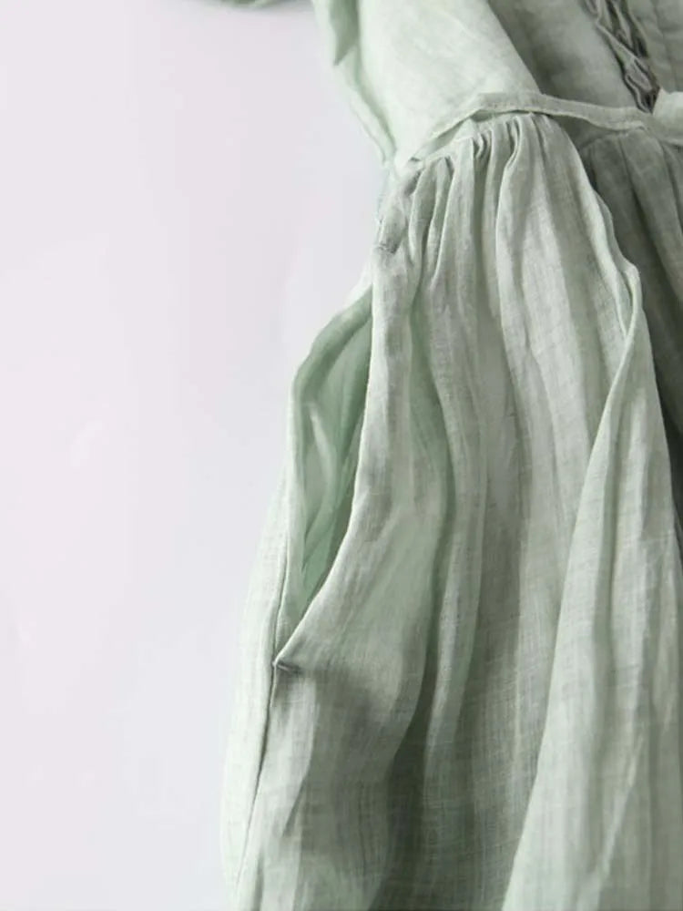 Robe élégante en lin léger - Très confortable et à la mode