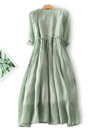 Robe élégante en lin léger - Très confortable et à la mode