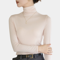 Elégant top à col montant pour femmes - Col roulé tendance et élégant