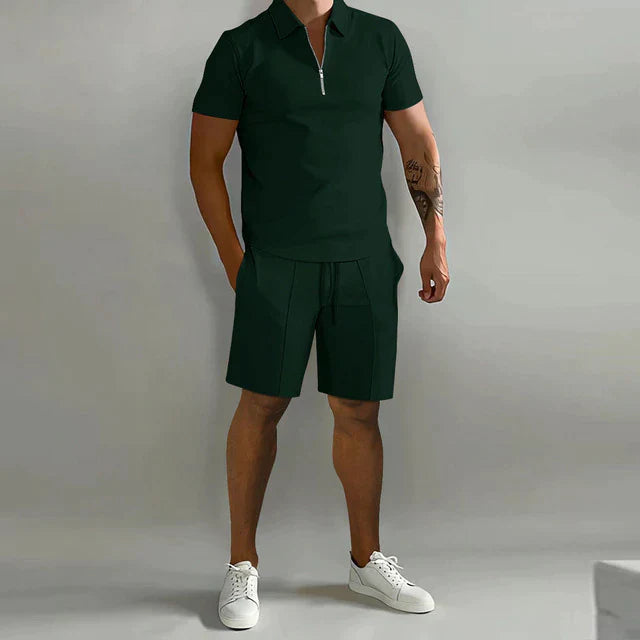 Giel | Polo élégant pour homme et short d'été pour un look élégant