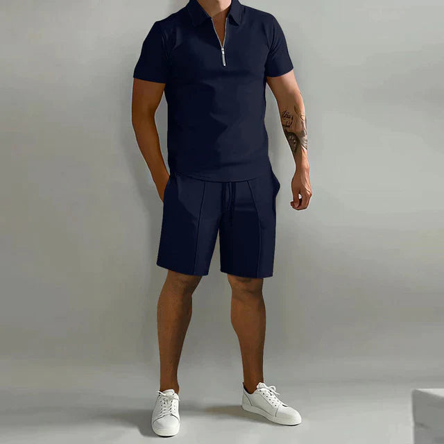 Giel | Polo élégant pour homme et short d'été pour un look élégant