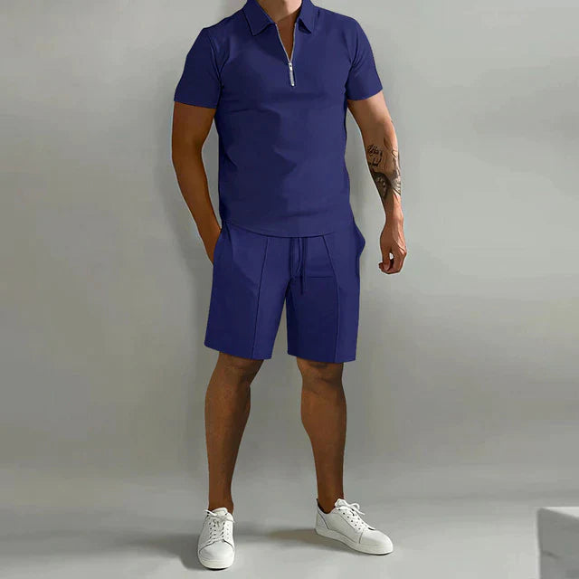 Giel | Polo élégant pour homme et short d'été pour un look élégant