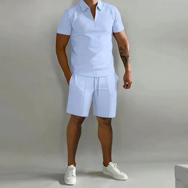 Giel | Polo élégant pour homme et short d'été pour un look élégant