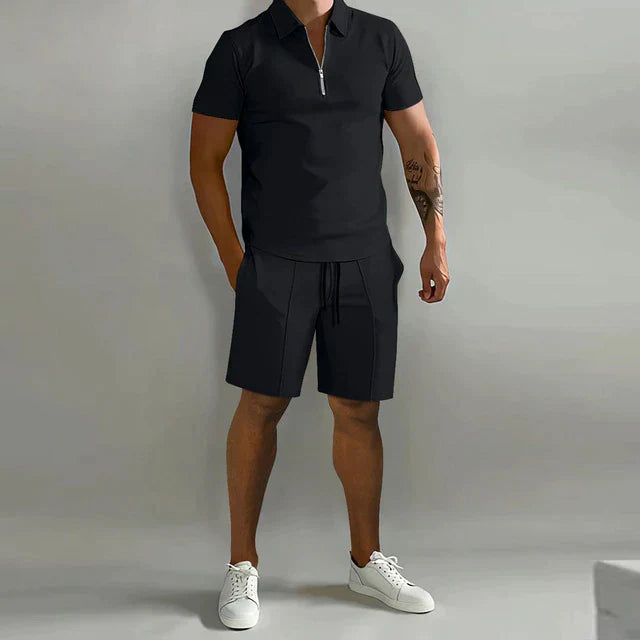 Giel | Polo élégant pour homme et short d'été pour un look élégant