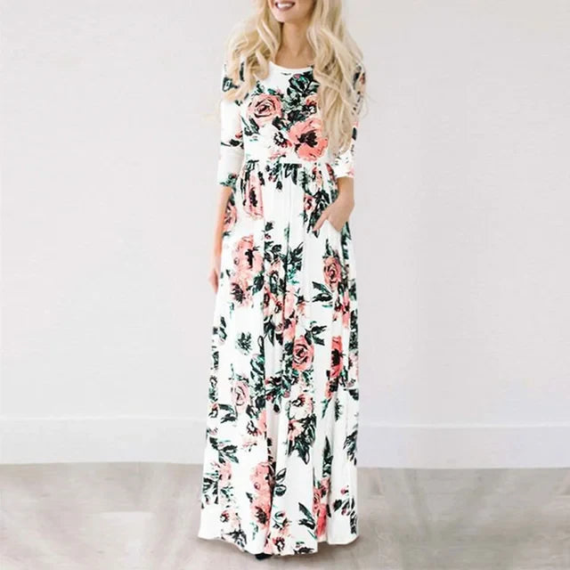 Élégante robe longue d'été Minthe pour un look élégant et confortable