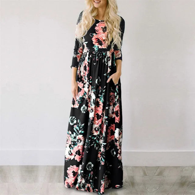 Élégante robe longue d'été Minthe pour un look élégant et confortable