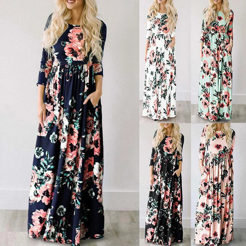 Élégante robe longue d'été Minthe pour un look élégant et confortable