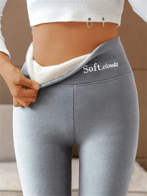 Leggings pour femmes - pantalon extensible ultra-confortable doublé de molleton pour une utilisation tout au long de la journée