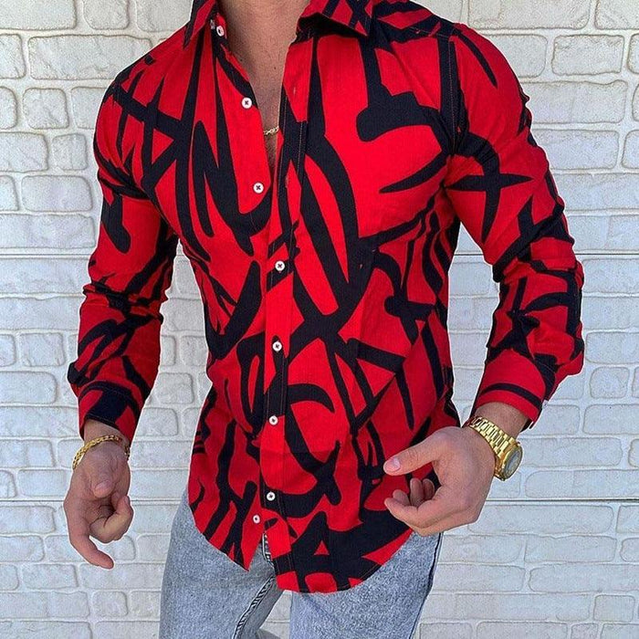 Chemise décontractée à manches longues pour hommes
