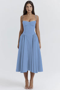 Robe Vintage Midi pour Femmes - Élégance Rétro et Sophistication