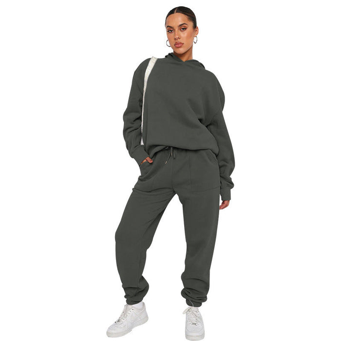 Ensemble de sport 2 pièces avec pantalon de survêtement confortable et sweat à capuche pour un mouvement et un style ultimes