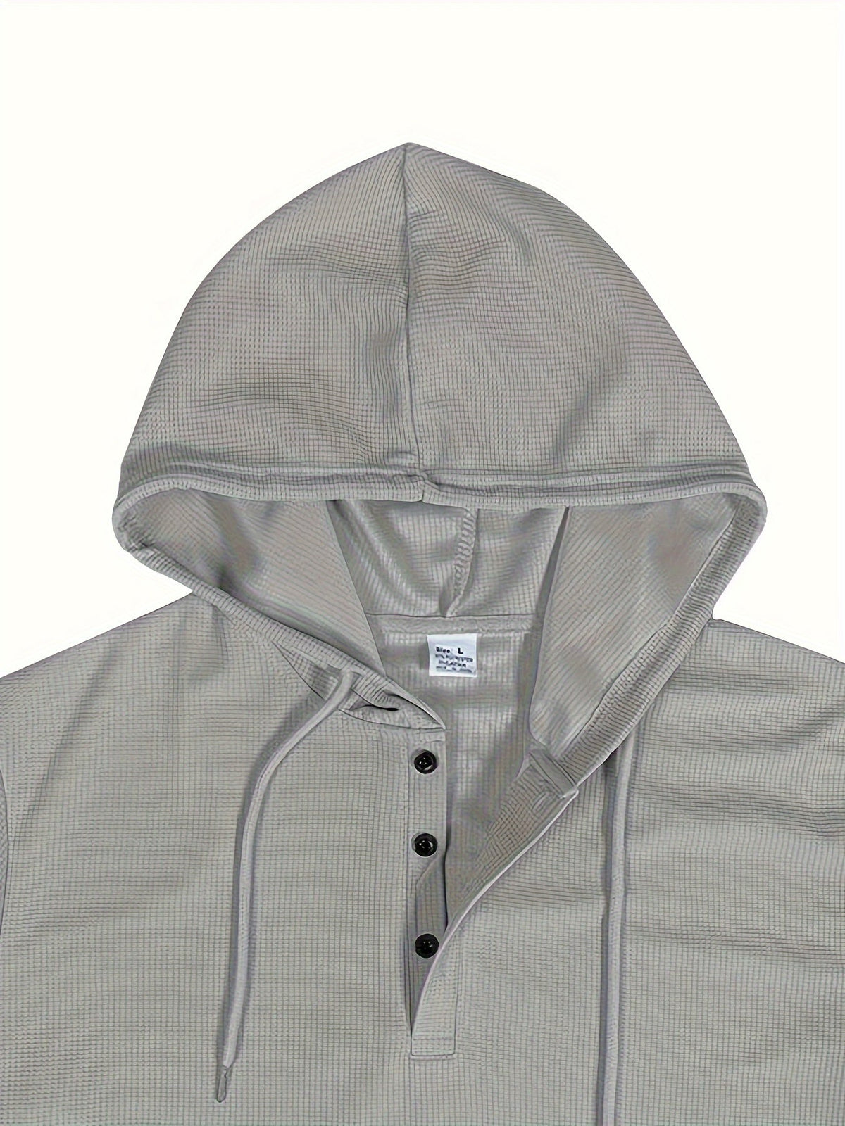 Ensemble de survêtement pour hommes - Hoodie à col boutonné - Mancherons côtelés - Pantalons de jogging avec cordon de serrage
