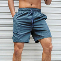 Shorts décontractés pour homme - léger et confortables - taille élastique avec cordon de serrage - longueur au-dessus du genou