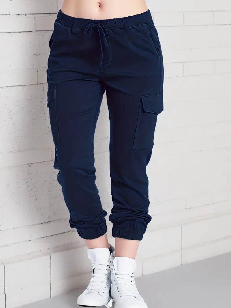 Pantalon de survêtement confortable pour femmes avec poches pratiques pour un look quotidien décontracté et élégant
