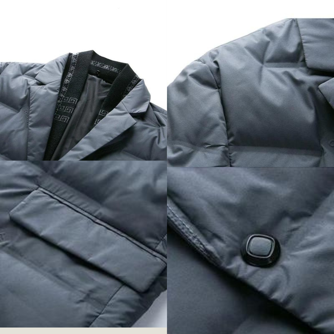 Christophe™ Blazer stylé avec garniture en duvet