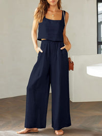 Katrien | Ensemble de pantalons larges tendance pour un look élégant