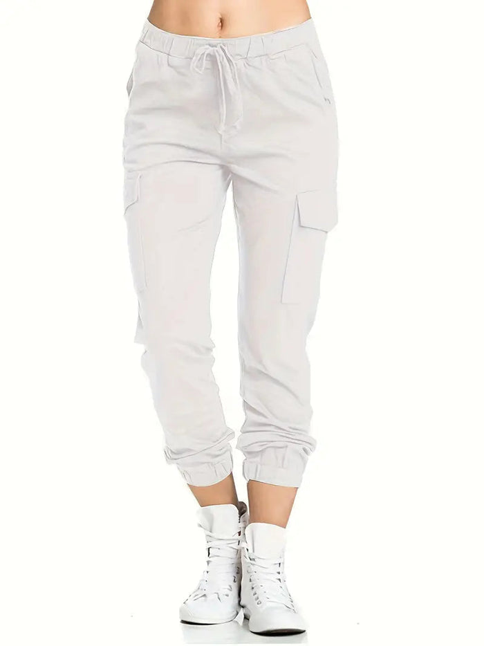 Pantalon de survêtement confortable pour femmes avec poches pratiques pour un look quotidien décontracté et élégant