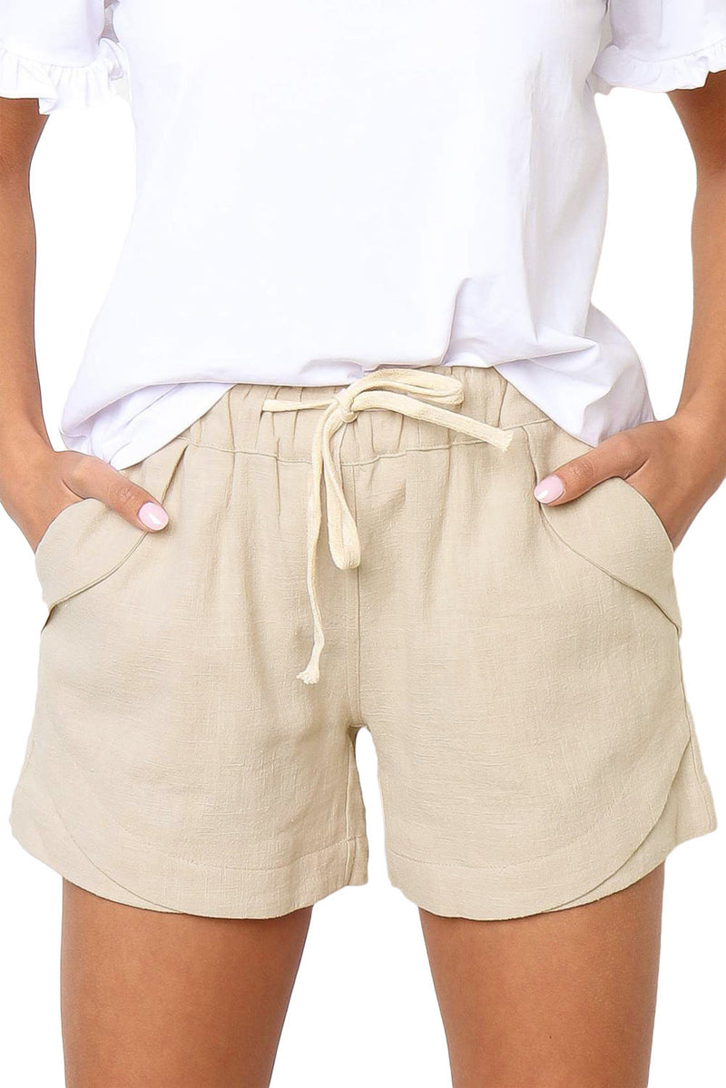 Shorts décontractés pour femmes à taille haute et coupe ample