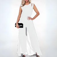Robe d'été chic et élégante sans manches pour femmes