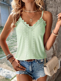 Camisole élégante en dentelle pour femme - top d'été léger pour un look chic et élégant