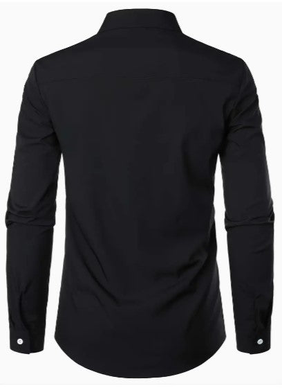 Chemise décontractée pour homme à manches longues et respirante