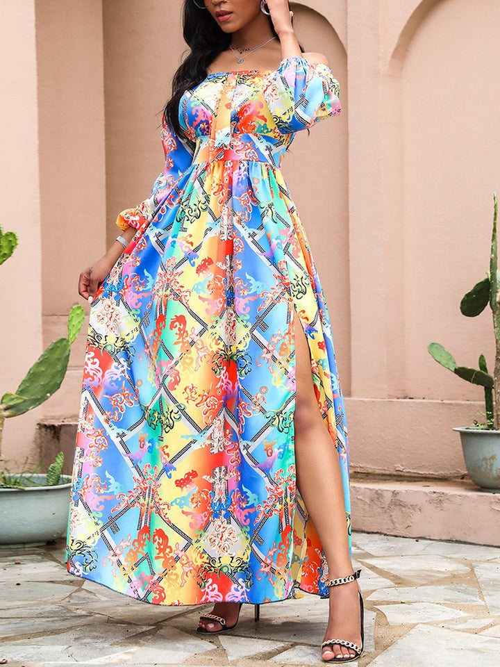 Rebecca - Robe d'été à épaules découvertes pour un look rafraîchissant