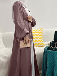 Robe Abaya élégante avec ceinture chic - Eva