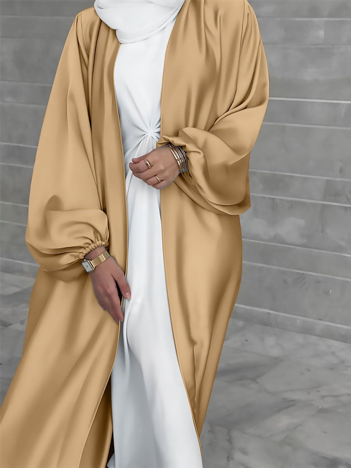 Robe Abaya élégante avec ceinture chic - Eva