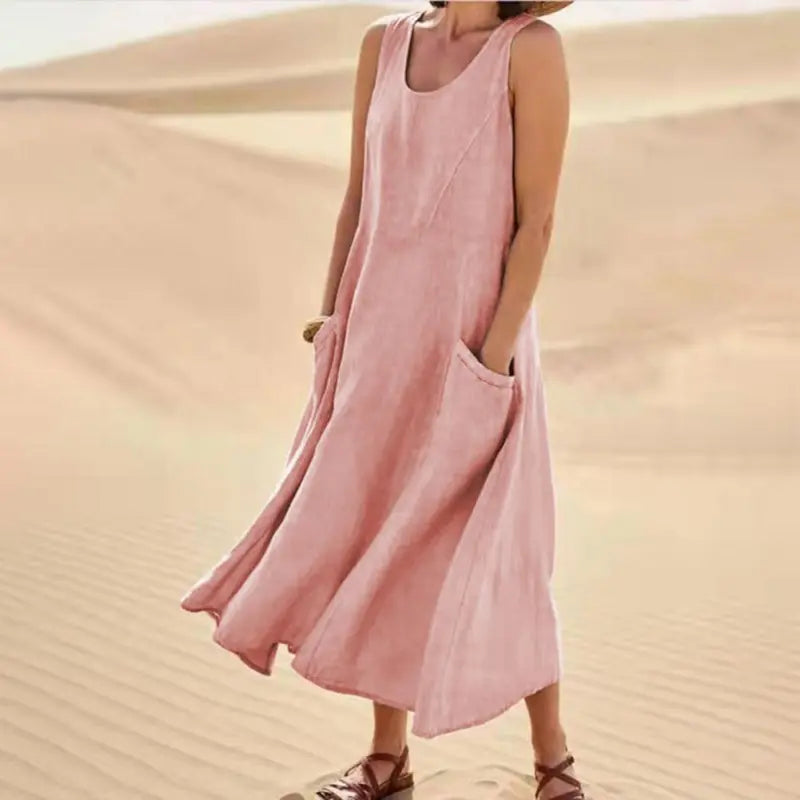 Chemisier féminin élégant sans manches et ample pour un look stylé