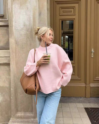 Delphine™ Pull tricoté main