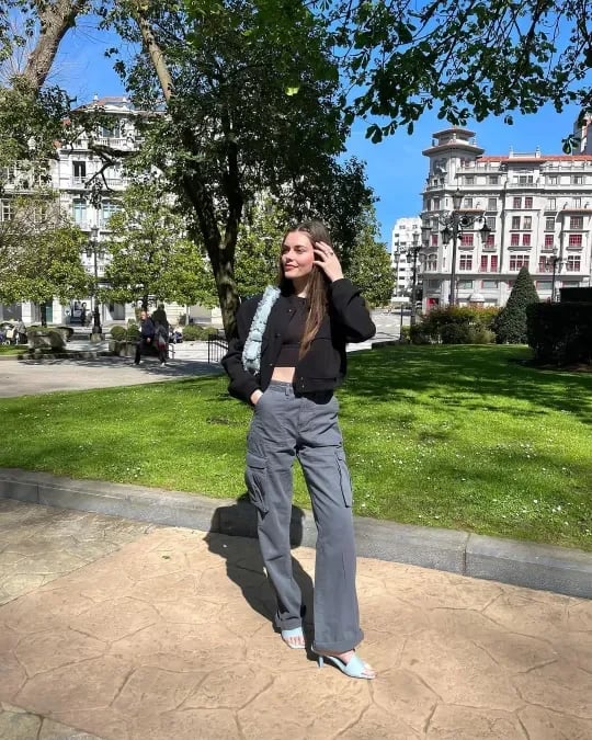 Pantalon cargo pour femmes - Pantalon décontracté ultraléger avec coupe droite décontractée pour une utilisation quotidienne confortable