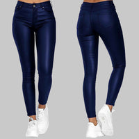 Leggings élégants en similicuir à taille haute pour femmes - Style et confort combinés