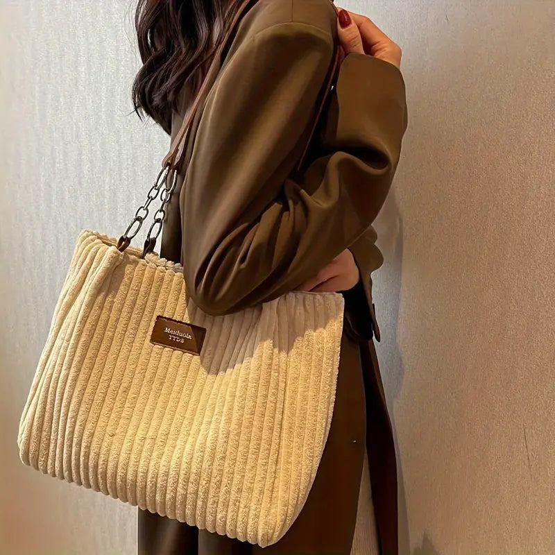 Clémence™ Sac en velours côtelé