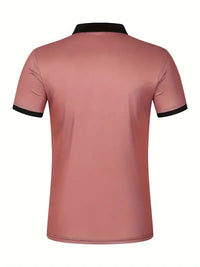 Camisa Polo Masculina - Ajuste Slim - Design Listrado - Manga Curta para Uso Casual