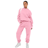 Ensemble de sport 2 pièces avec pantalon de survêtement confortable et sweat à capuche pour un mouvement et un style ultimes