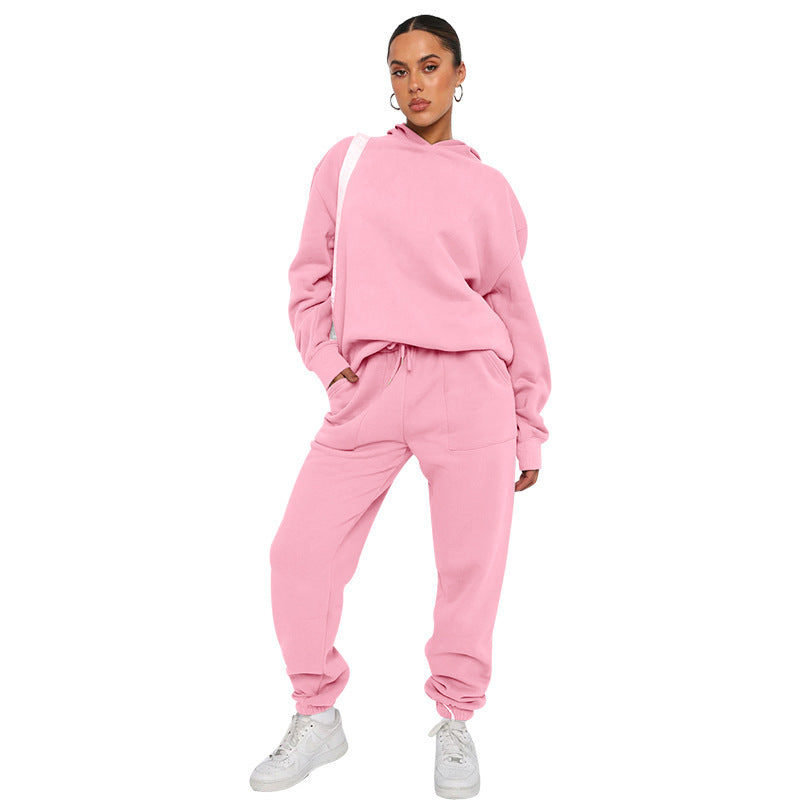 Ensemble de sport 2 pièces avec pantalon de survêtement confortable et sweat à capuche pour un mouvement et un style ultimes