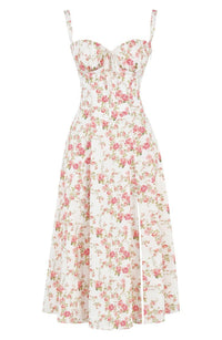 Robe Bustier Imprimée - Thea en Mélange de Polyester Durable