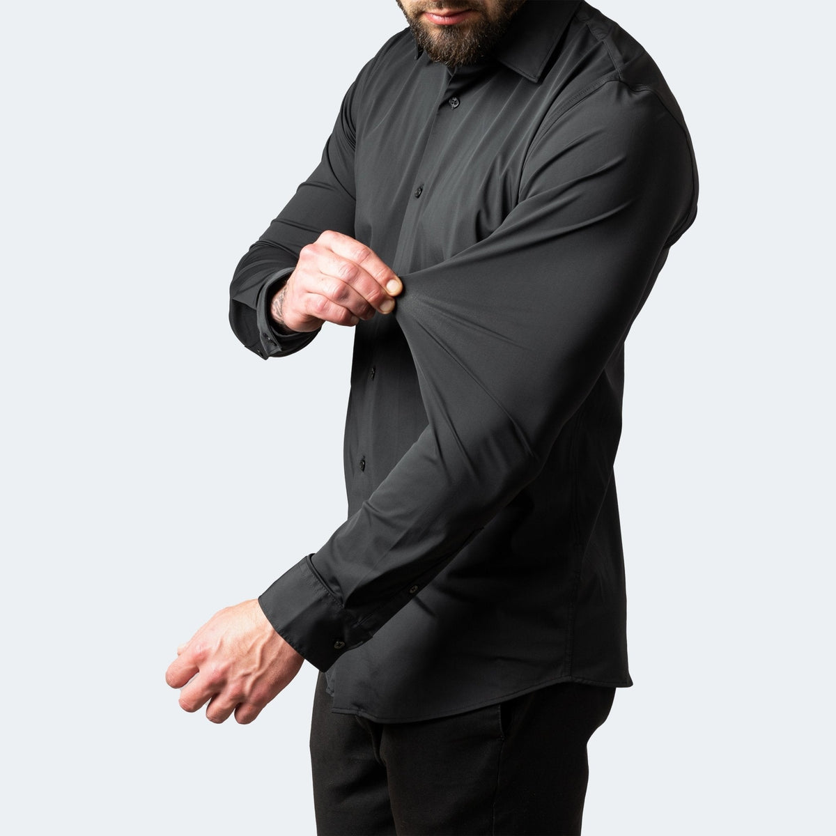Camisa Hombre Antienguillezable de Tira y Estira - Transpirable y Cómoda
