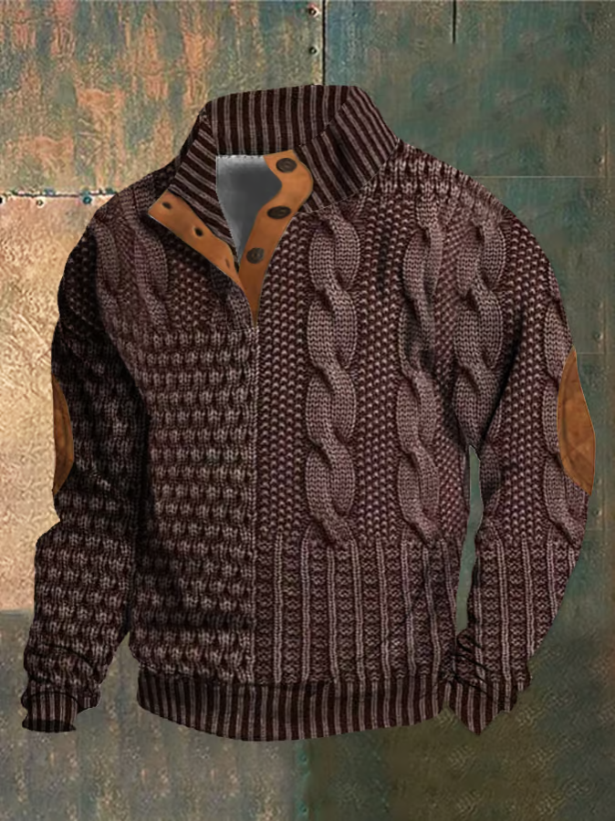 Samuel™ Pull rétro avec col (1+1 OFFERT)