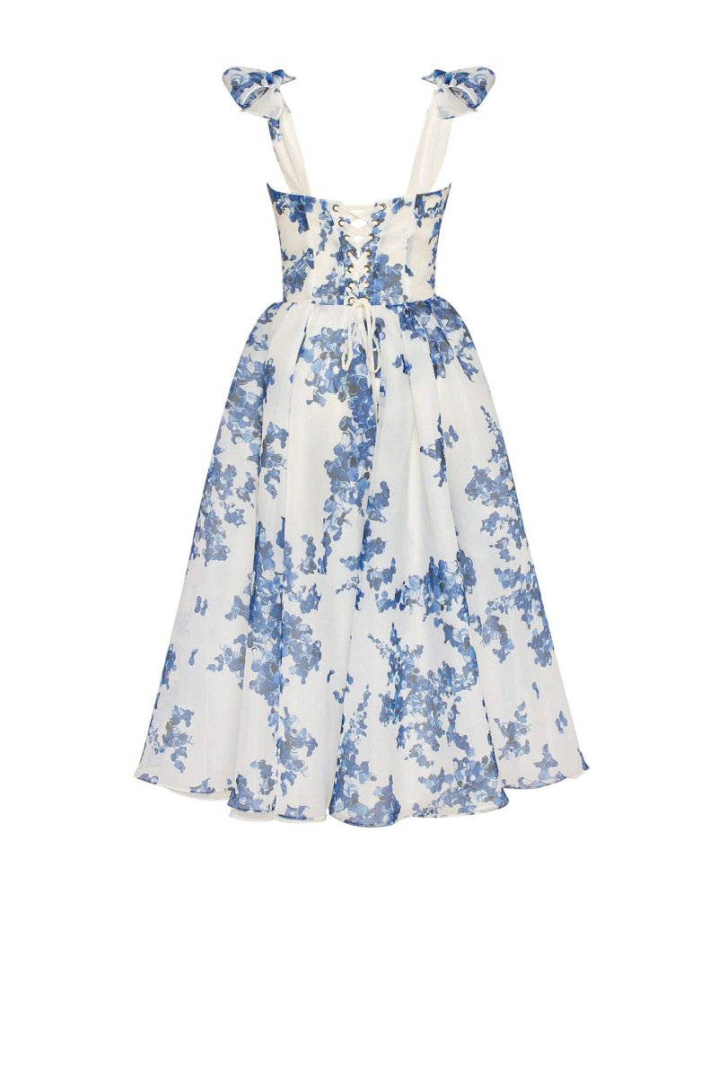 Robe midi chic et élégante en bleu pour femmes, parfaite pour toutes les occasions