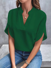 Chemisier à manches courtes pour femmes, chic et stylé, pour un look élégant