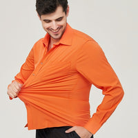 Camisole de vêtement pour homme - Algon transpirable - Corte moderno - Manga larga con botón