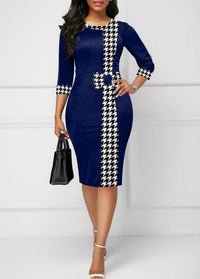 Chandail chic pour femmes, avec une jambe chaude et confortable et des manches 3/4 en forme de puzzle