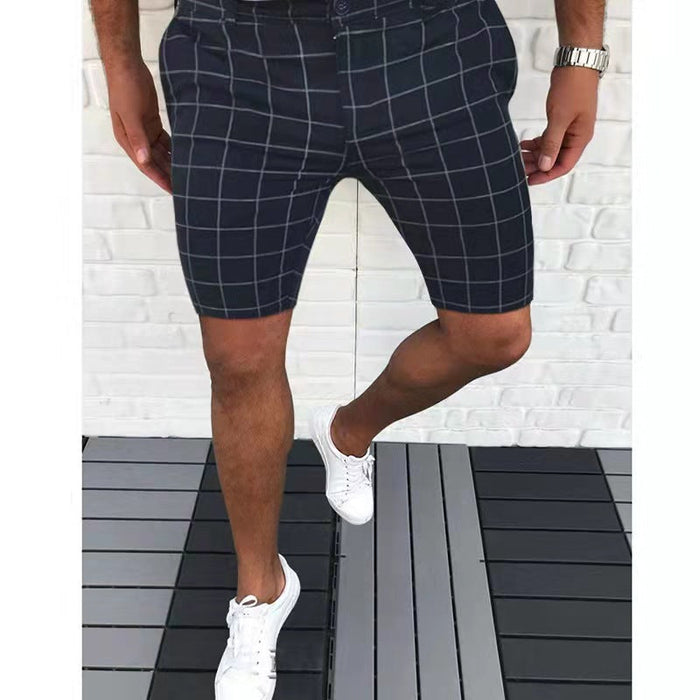 BERMUDA CHEMISE POUR HOMMES - TAILLE SUR-MESURE - TISSU RESPIRANT - STYLE DÉCONTRACTÉ AU-DESSUS DU GENOU