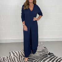 Ensemble tendance 3 pièces pour femmes avec tunique longue élégante et pantalon assorti