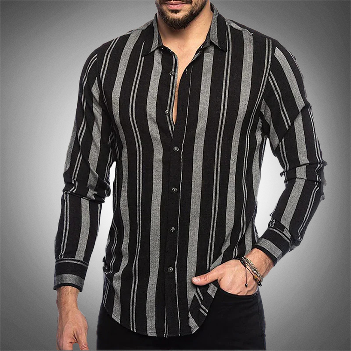 Camisole pour homme à roues avec manches longues, bottes frontales et collet classique - vestibilità su misura
