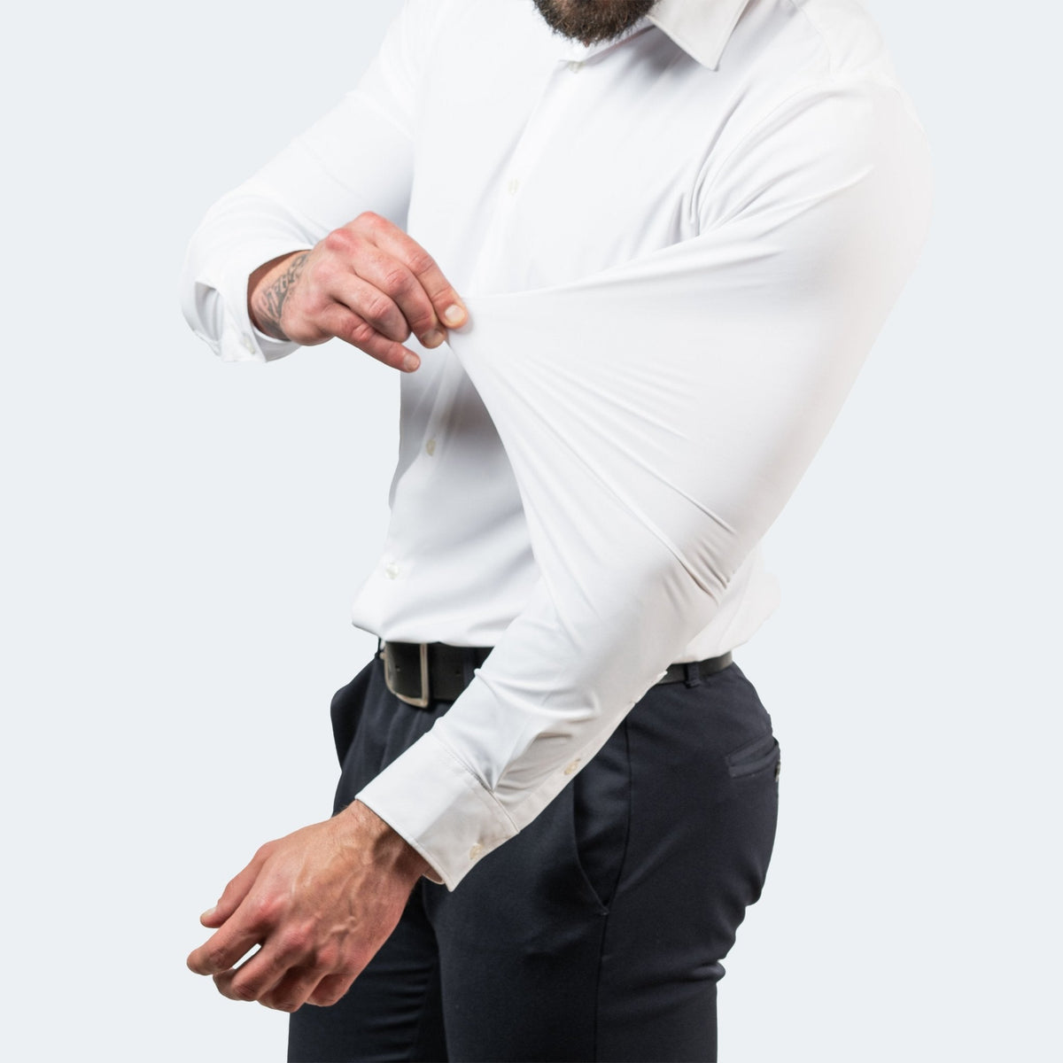 Camisa Hombre Antienguillezable de Tira y Estira - Transpirable y Cómoda