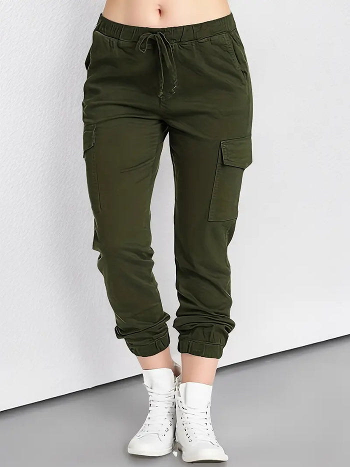 Pantalon de survêtement confortable pour femmes avec poches pratiques pour un look quotidien décontracté et élégant