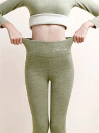 Leggings pour femmes - pantalon extensible ultra-confortable doublé de molleton pour une utilisation tout au long de la journée